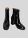 Retro Christmas Patent Leather Block Heel Ankle Boots: timeless 1950s elegance she makes her own