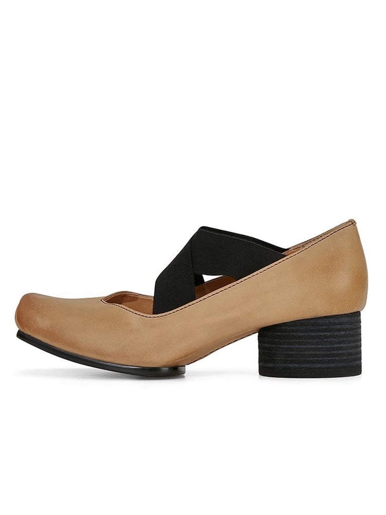 Retro Cross-Strap High Block Heels Shoes — 1950s style that transcends decades