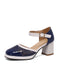 Retro Hollow Chunky High Heels Shoes, vintage shoes, retro heels - perfect for women who love vintage and retro fashion