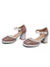 Retro Hollow Chunky High Heels Shoes, vintage shoes, retro heels - perfect for women who love vintage and retro fashion