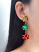 Retro Long Flower Stud Earrings: timeless style reimagined