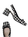 Retro Mary Jane Plaid Chunky Heel Shoes: timeless 1950s elegance she makes her own