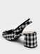 This Retro Mary Jane Plaid Chunky Heel Shoes whispers 1950s secrets to those who notice
