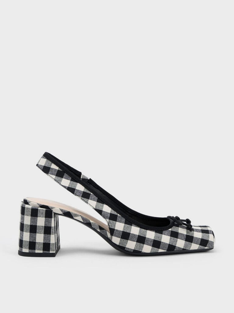 Retro Mary Jane Plaid Chunky Heel Shoes — 1950s style that transcends decades