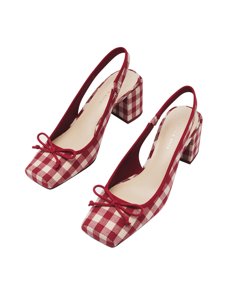 Retro Mary Jane Plaid Chunky Heel Shoes — 1950s style that transcends decades