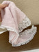 Retro Pink Triangle Lace Hair Tie - vintage fashion, retro style