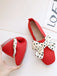 Retro Polka Dot Bow Soft Sole Shoes: timeless 1950s elegance she makes her own