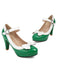 Retro Round Toe Bow High Heels Shoes, vintage shoes, retro heels - perfect for women who love vintage and retro fashion