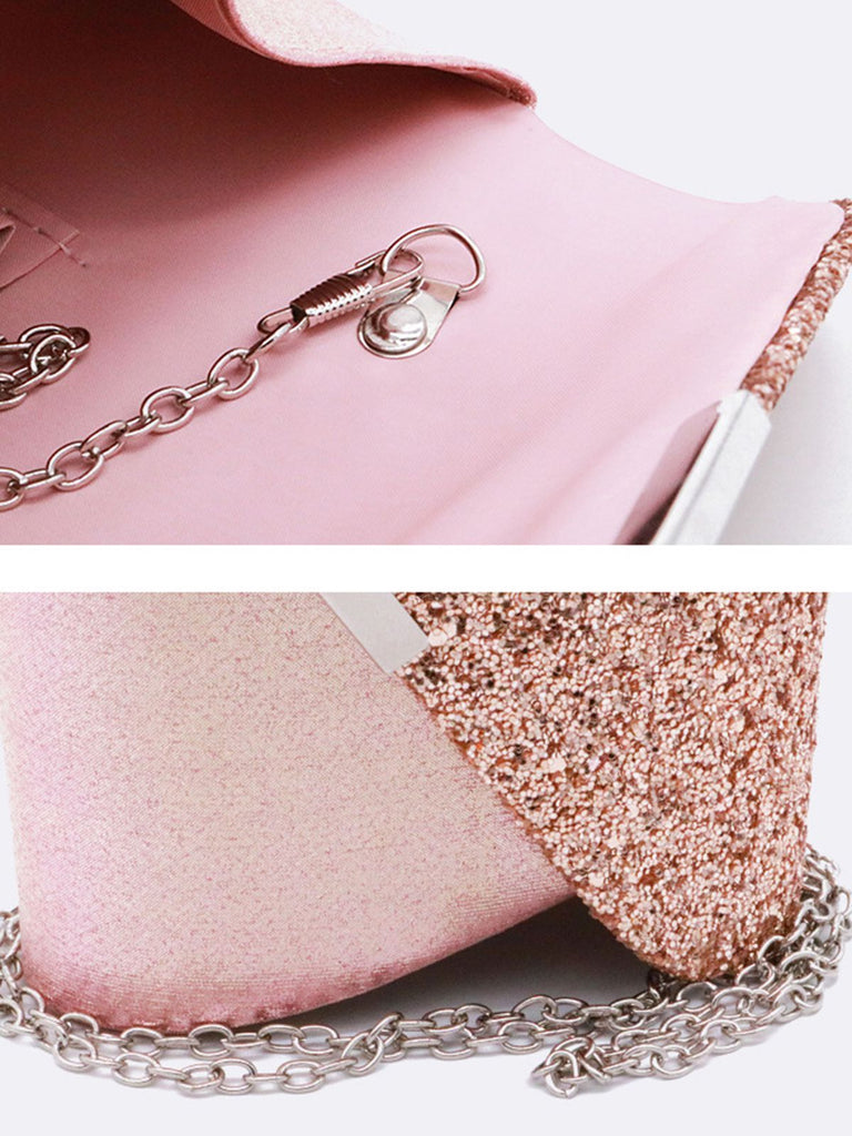 Retro Sequined Leather Evening Clutch — 1950s vintage charm for her modern wardrobe