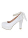 Retro Solid Color Pearl Strap | vintage shoes, retro heels