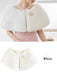 Retro Solid Rhinestone Cape With Brooch: timeless style reimagined