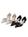Retro Tweed Bow Kitten Pointed Heels: timeless 1950s elegance she makes her own