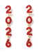 Rhinestone 2026 Colorful New Year's Drop Dangle Earrings - vintage fashion, retro style