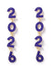 Rhinestone 2026 Colorful New Year's Drop Dangle Earrings - vintage fashion, retro style