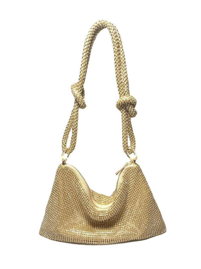 Rhinestone Sparkly Evening Handle Shoulder Bag - vintage fashion, retro style