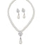 She adds this Rhinestoned Imitation Pearl Necklace & Earrings Set and suddenly it's vintage perfection