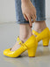Round Toe Patent Leather Buckle High Heels — vintage style that transcends decades
