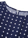 Royal Blue 1940s Polka Dots Belt Cap Dress, vintage dress, retro fashion - perfect for women who love vintage and retro fashion
