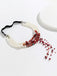 Gothic Multi-Layered Beaded Blooddrop Pendant Leg Ring