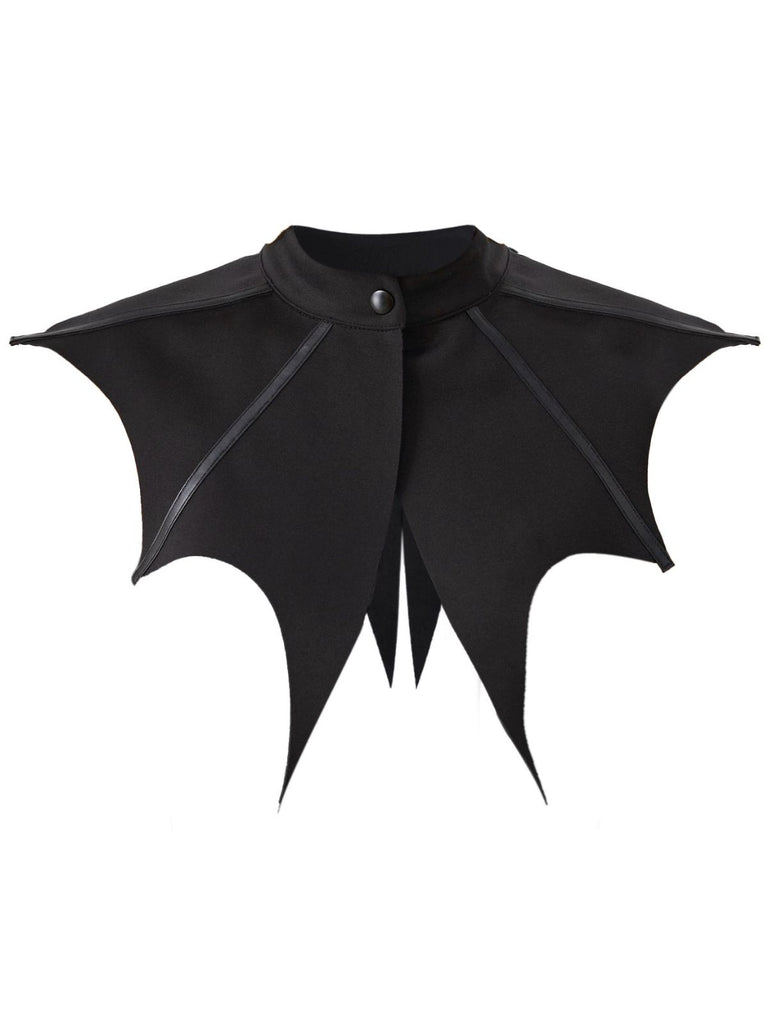 Black Gothic Bat Wing Detachable Collar