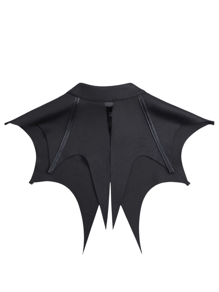 Black Gothic Bat Wing Detachable Collar