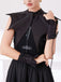 Black Gothic Bat Wing Detachable Collar