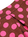 [Pre-Sale] 2PCS 1960s Dark Pink Polka Dot Tops & Skirt