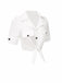 White 1960s Button Pure Cotton Blouse