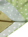 Green 1940s Back Hollow-Out Polka Dots Dress