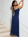 Blue 1930s Gemstone Mesh Bandeau Dress With Scarf