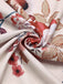 Apricot 1940s Floral Belted Lapel Dress