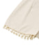 Beige 1950s Solid Spaghetti Straps Smocked Romper
