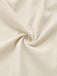 Beige 1950s Solid Spaghetti Straps Smocked Romper
