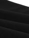 Black 1950s Vertical Stripe Patchwork Lapel Dress