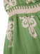 1970s V-Neck Tribal Pattern Bohemian Dress