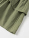 Green 1960s Solid Elastic Waist Cake Skirt