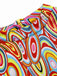 Multicolor 1960s Pearl Button Sleeveless Dress