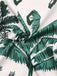 Green 1930s Palm Trees Halter Jumpsuit