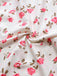 Pink 1940s Rose Strap Lace Patchwork Dress
