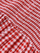 1950s Gingham Plaid Smocked Strap Jumpsuit