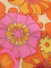 Orange 1960s Hippie Floral Halter Top