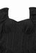 Black 1950s Puff Corset Hollow Knit Dress