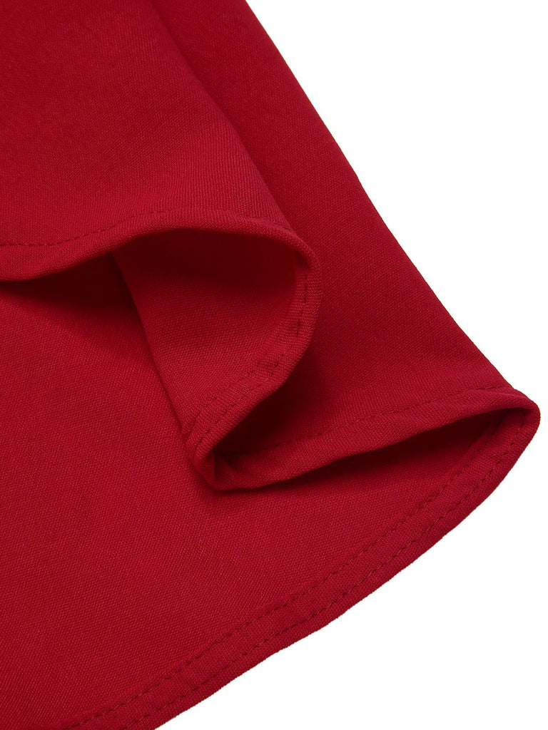 [Pre-Sale] 2PCS Red 1930s Strawberry Strap Corset & Fishtail Dress