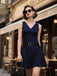 1960s Drop Waist Pleated Striped Belted Dress