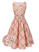 [Pre-Sale] Pink 1950s Gingham Plaid Sleeveless Belted Dress