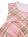 [Pre-Sale] Pink 1950s Gingham Plaid Sleeveless Belted Dress