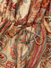Multicolor 1970s Bohemian Off-Shoulder Romper