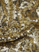 [Pre-Sale] Gold 1950s Off-Shoulder Sequined Swing Dress