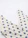 Blue & Apricot 1960s Floral Wide Strap Deep V-Neck Dress