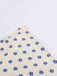 Blue & Apricot 1960s Floral Wide Strap Deep V-Neck Dress